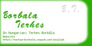 borbala terhes business card