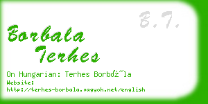 borbala terhes business card